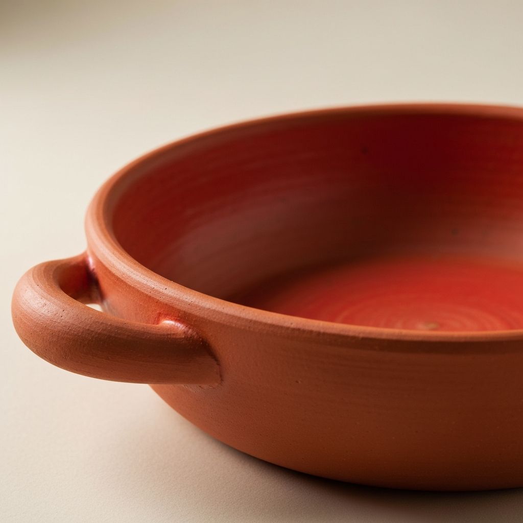 Sienna Red Ayesha Curry cookware collection with heart-shaped knob